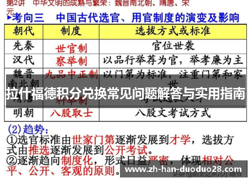 拉什福德积分兑换常见问题解答与实用指南